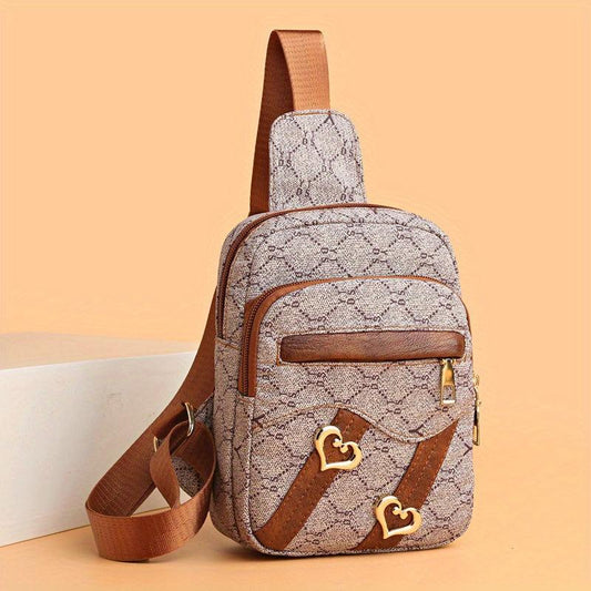 Vintage Crossbody Bag for Travel & Shopping