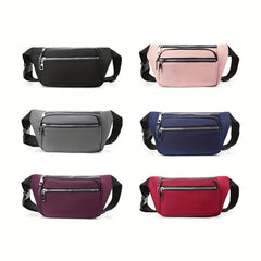 Nylon Zipper Chest Bag Fanny Pack
