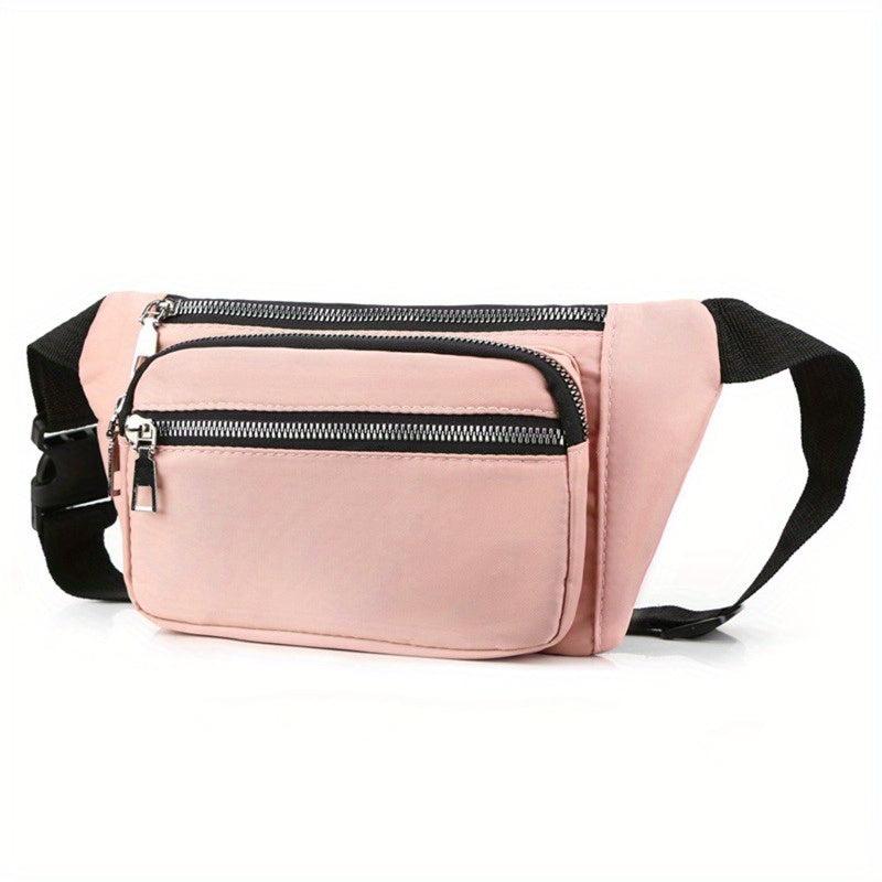 Nylon Zipper Chest Bag Fanny Pack