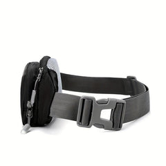 Mini Sport Crossbody Waist Bag Zipper Earphone Hole Fanny Pack