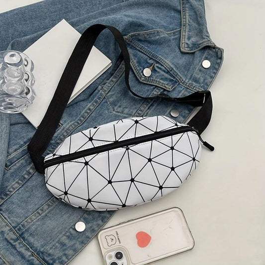 Leopard Pattern Chest Bag Zipper Crossbody Bag