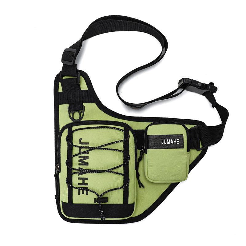 Tactical Hiking Running Bag w/ Detachable Pouch Camping Chest Bag