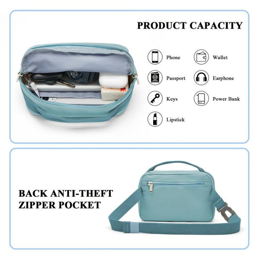 Waterproof Fanny Pack Sports Gym Waist Bag Crossbody Purse