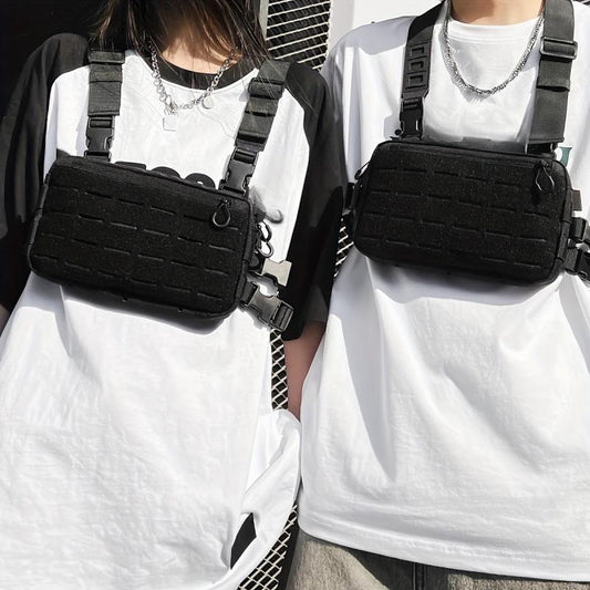 Tactical Chest Bag Crossbody Sling Purse & Hip Hop Belt Bag