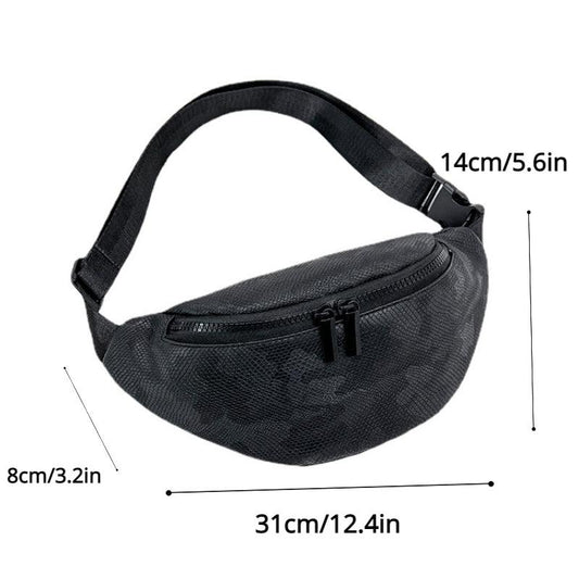 Casual Camo Crescent Sports Crossbody Bag