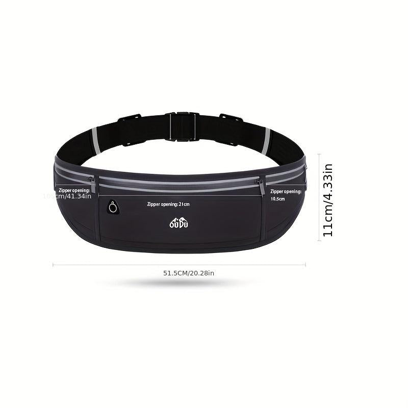 Reflective Waterproof Waist Bag with Bottle Pocket