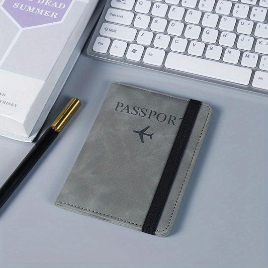 Portable Passport Ticket Holder Protector Elastic Band