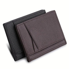 Slim Front Pocket Wallet PU Leather ID Holder Card Case Organizer