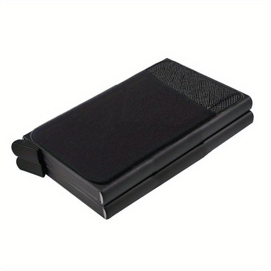 Men's RFID Wallet Automatic Pop Up Card Holder with 12 Card Slots