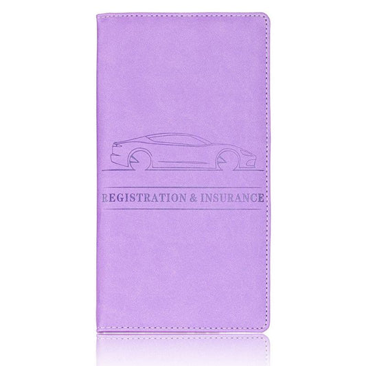 Car Registration & Insurance Holder for Driver's Key Cards