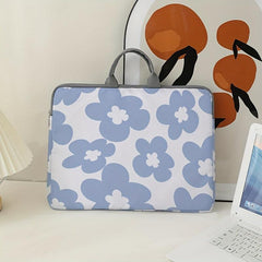 Floral Pattern Laptop Bag Soft Case Fits 38.1 cm Computer