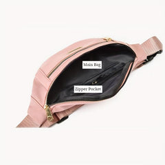 Women's Waterproof Nylon Waist Bag for Sports Running and Travel