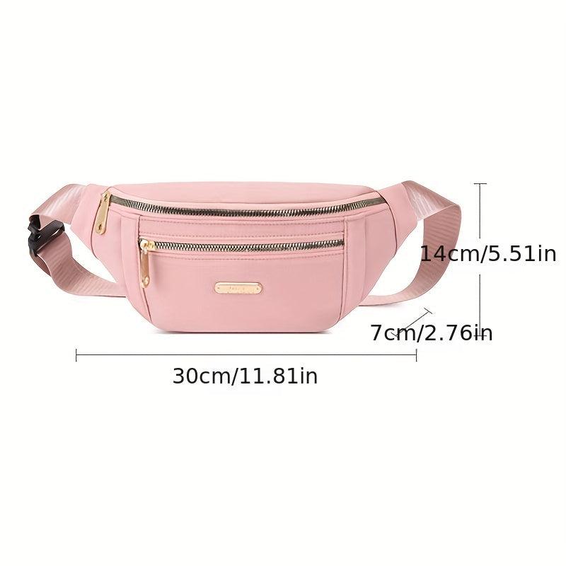 Women's Waterproof Nylon Waist Bag for Sports Running and Travel