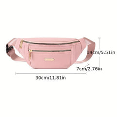 Women's Waterproof Nylon Waist Bag for Sports Running and Travel