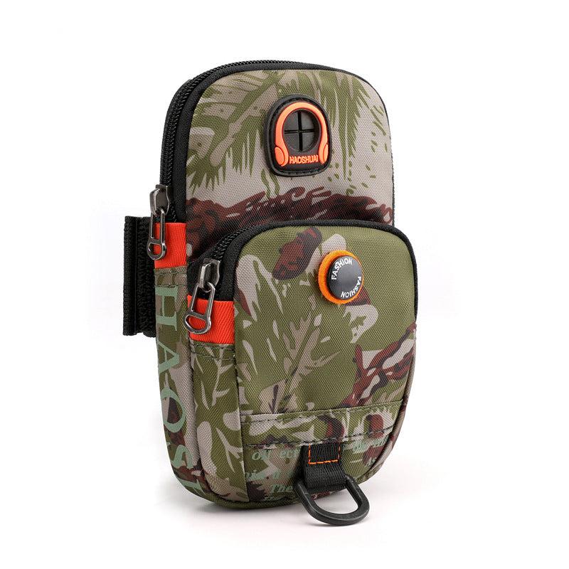 Outdoor Arm Bag Sports Running Phone Pouch Coin Purse with Earphone Hole