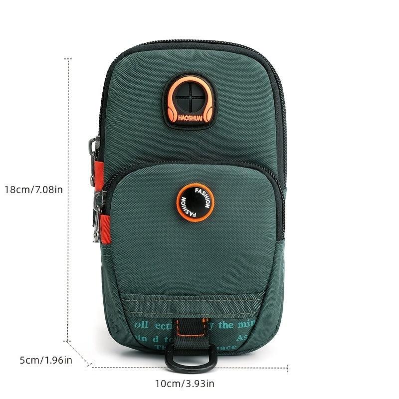 Outdoor Arm Bag Sports Running Phone Pouch Coin Purse with Earphone Hole