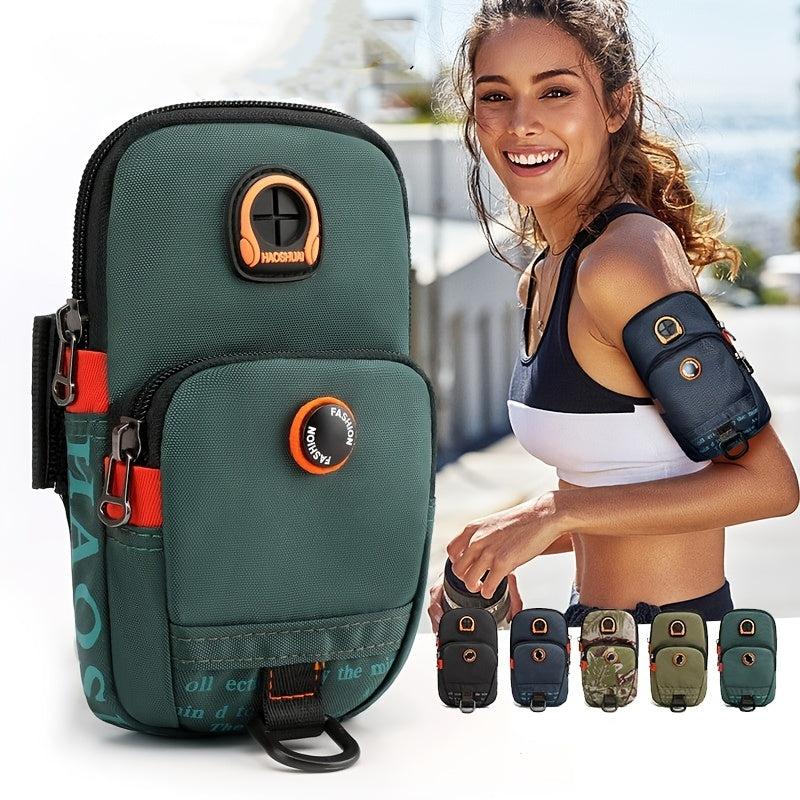 Outdoor Arm Bag Sports Running Phone Pouch Coin Purse with Earphone Hole