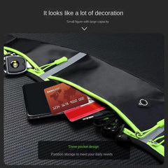 Reflective Waterproof Running Belt Bag with Bottle Holder