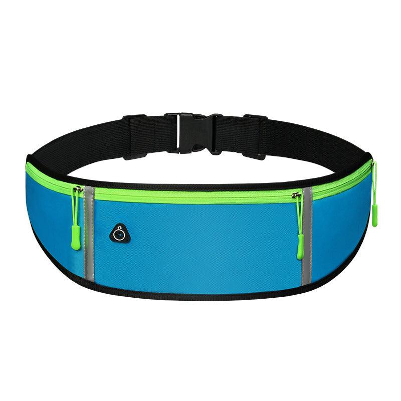 Reflective Waterproof Running Belt Bag with Bottle Holder