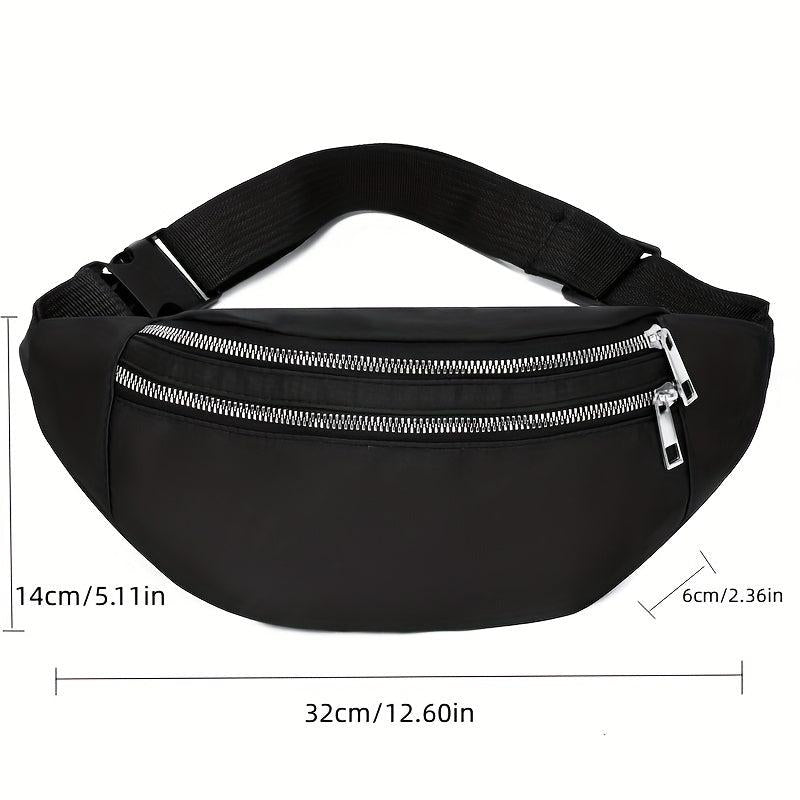 Outdoor Sports Waist Bag Nylon Crossbody Chest Purse