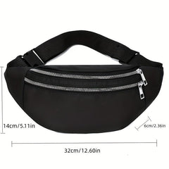 Outdoor Sports Waist Bag Nylon Crossbody Chest Purse