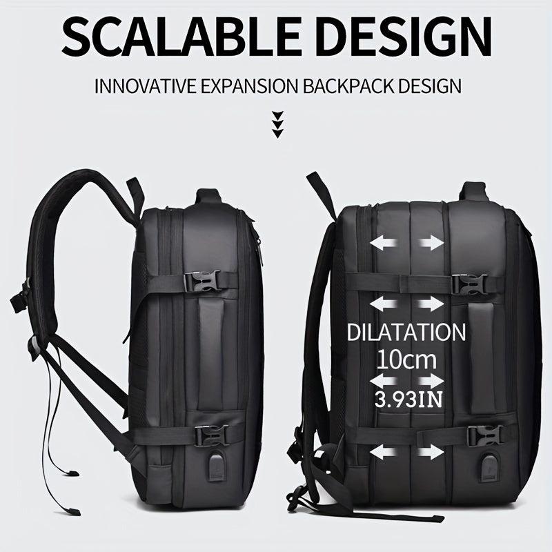 Large Capacity Travel Backpack Expandable Functional Bag