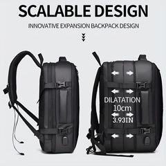 Large Capacity Travel Backpack Expandable Functional Bag