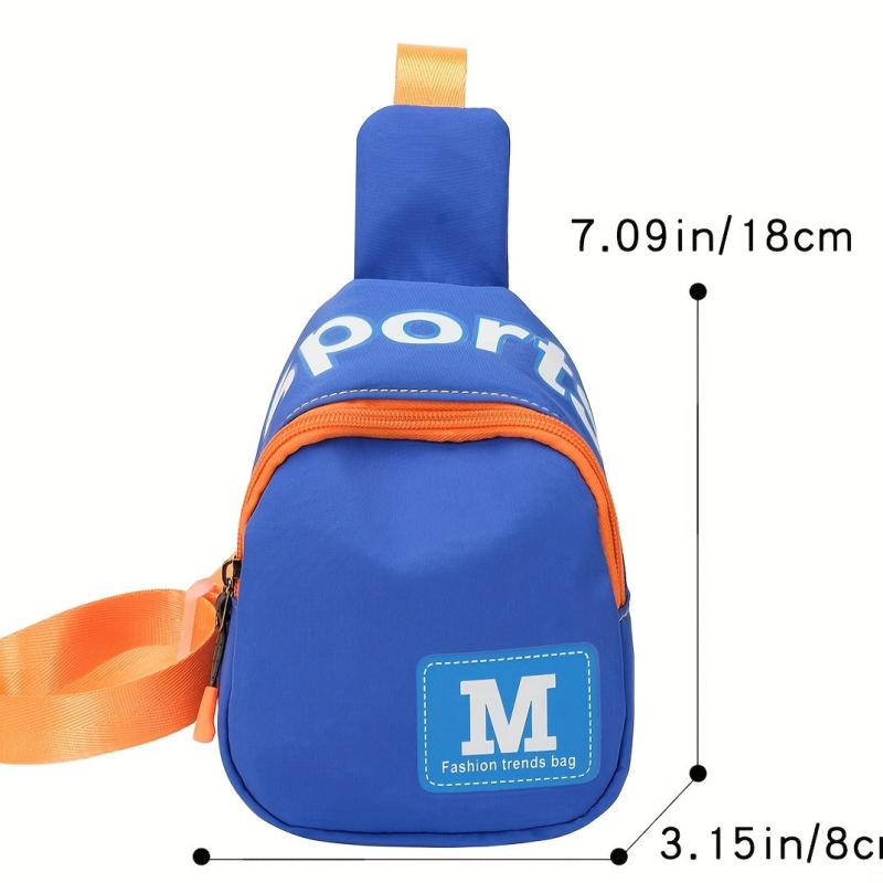 Nylon Chest Bag For Boys Girls Mini Lightweight Sling Bag