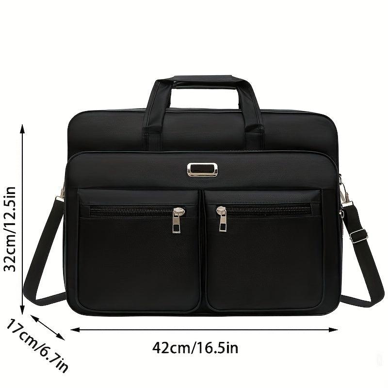 Laptop Briefcase Business Shoulder Bag Water Repellent Messenger Bag