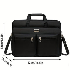 Laptop Briefcase Business Shoulder Bag Water Repellent Messenger Bag