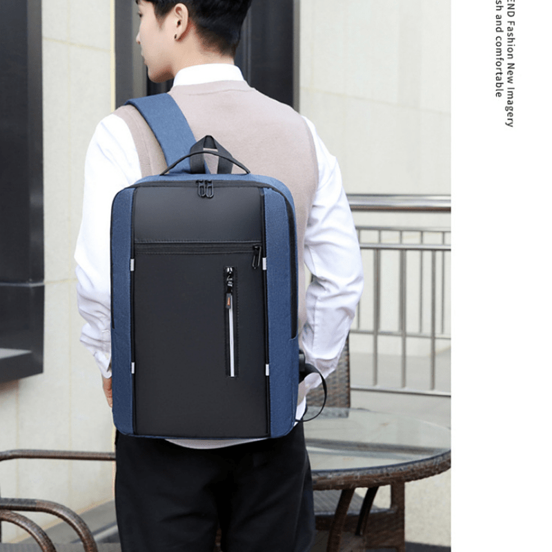 USB Charging Business Backpack Laptop Bag Student School Daily Use