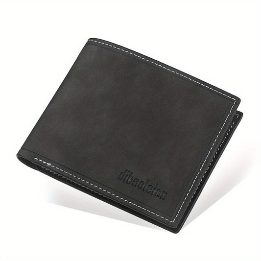 Men's Leather Short Wallet Money Clip Card Holder Coin Purse