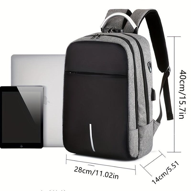Combination Lock Computer Backpack Business Waterproof Large Capacity Schoolbag