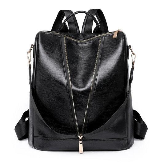 Anti-theft PU Leather Backpack Wallet Multicolor