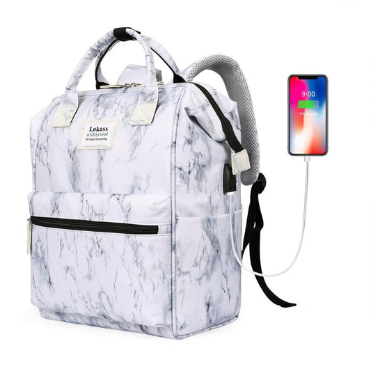 LOKASS Laptop Backpack 17.3 Inch Waterproof Business Travel Backpack