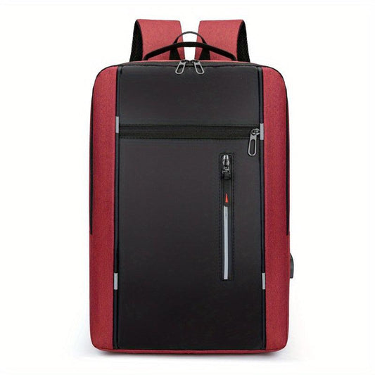 Men's Backpack With USB Charging Port Lightweight Stylish Laptop Backpack