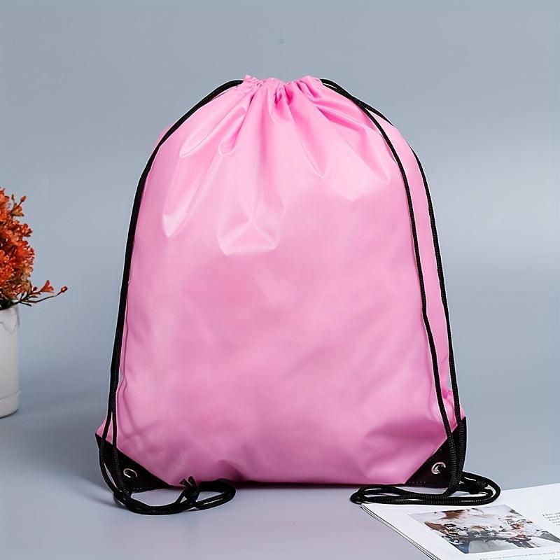 Colorful Polyester Drawstring Bag Casual Sports Nylon Drawstring Bag
