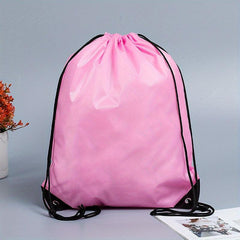 Colorful Polyester Drawstring Bag Casual Sports Nylon Drawstring Bag