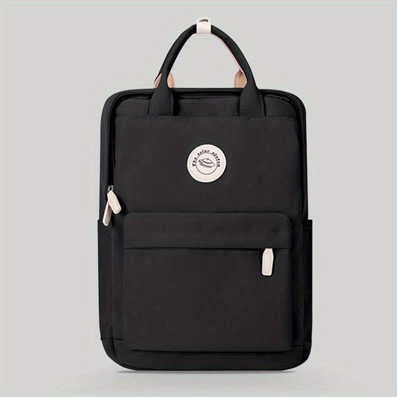 Solid Backpack For Women College Student High School Junior High School Backpack