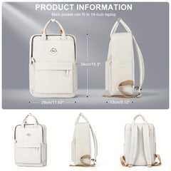 Solid Backpack For Women College Student High School Junior High School Backpack