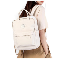 Solid Backpack For Women College Student High School Junior High School Backpack