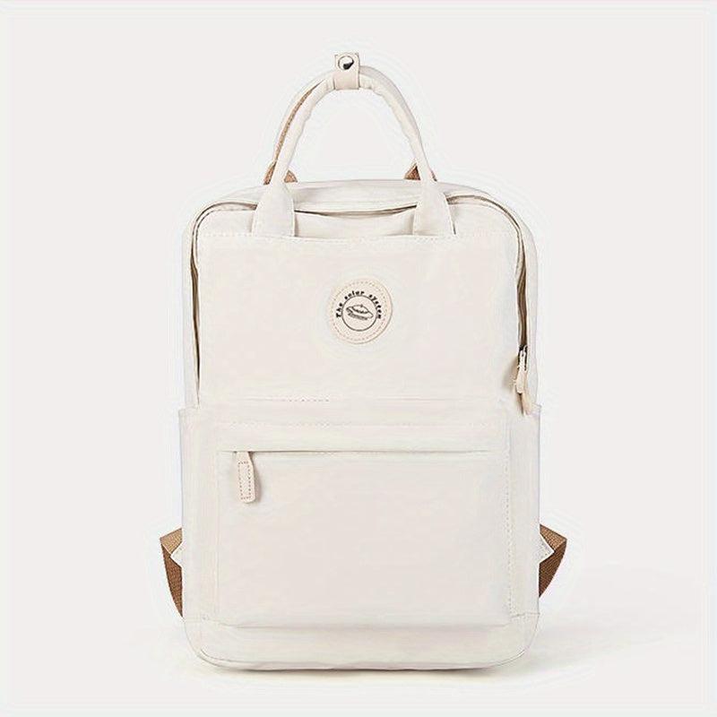 Solid Backpack For Women College Student High School Junior High School Backpack