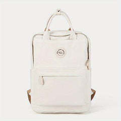 Solid Backpack For Women College Student High School Junior High School Backpack
