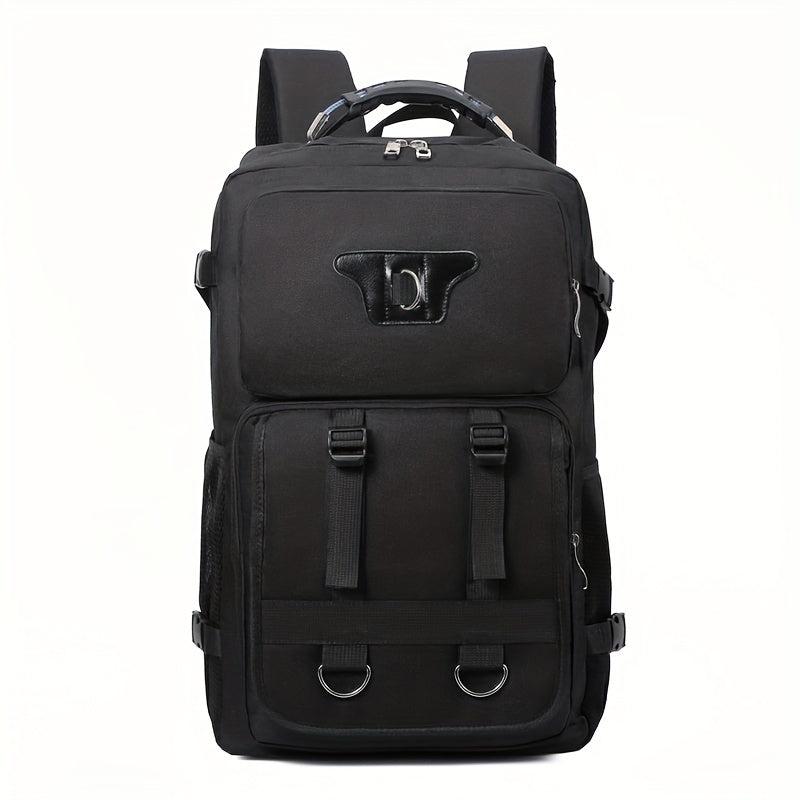 Men's Functional Canvas Backpack Large Capacity Outdoor Travel Backpack