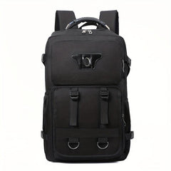 Men's Functional Canvas Backpack Large Capacity Outdoor Travel Backpack