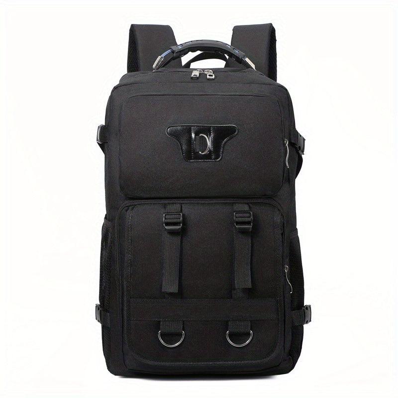 Men's Functional Canvas Backpack Large Capacity Outdoor Travel Backpack