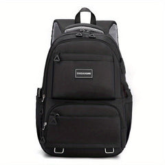 Large Capacity Nylon Backpack Preppy Student Travel Outdoor Bag