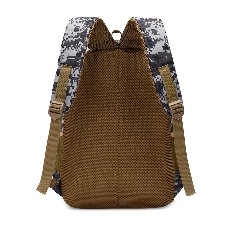 Men's Camo Backpack Large Capacity School Bag