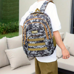 Men's Camo Backpack Large Capacity School Bag