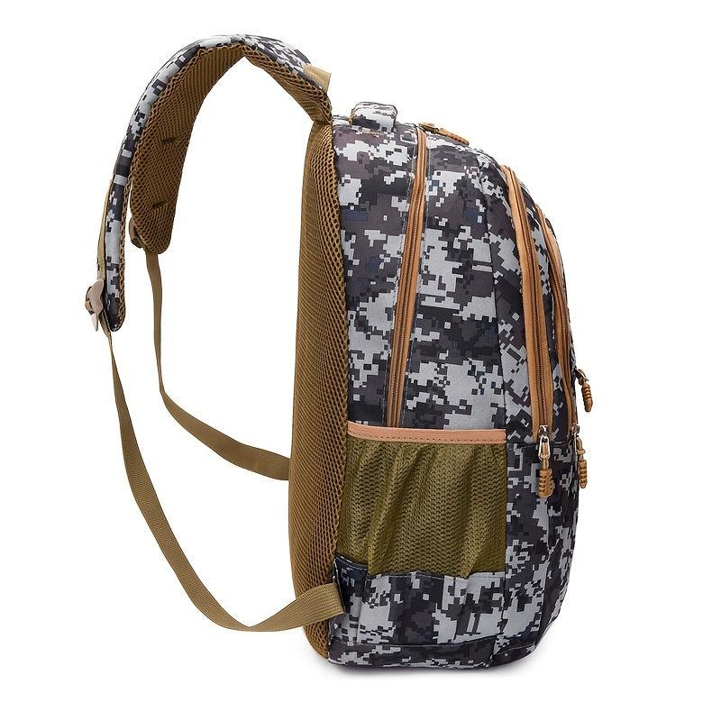 Men's Camo Backpack Large Capacity School Bag